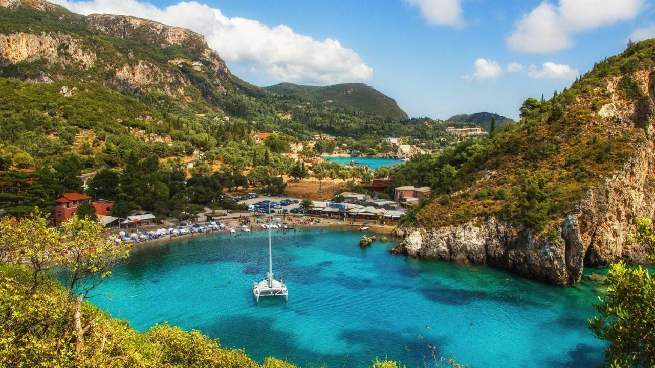 Antonela Sunshine Apartment By Corfu Escapes ペラマ エクステリア 写真